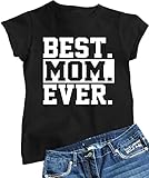 Go All Out X-Large Black Womens Best Mom Ever #1 Mom World's Best Mom Mother's Day T-Shirt