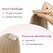 REECHO Clip in Hair Volumizer, 2PCS 6 inch Short Thick Clip in Hairpieces Adding Extra Volume Hair Extensions for Women (Medium Blonde)