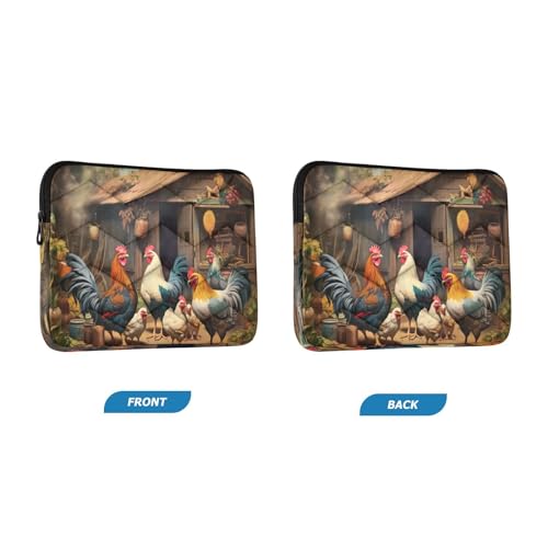 Funda para portátil Farmhouse Roosters 13-14 pulgadas miniatura 2