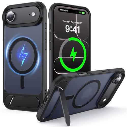 Support magnétique pour iPhone Air en silicone fin translucide mat de haute qualité