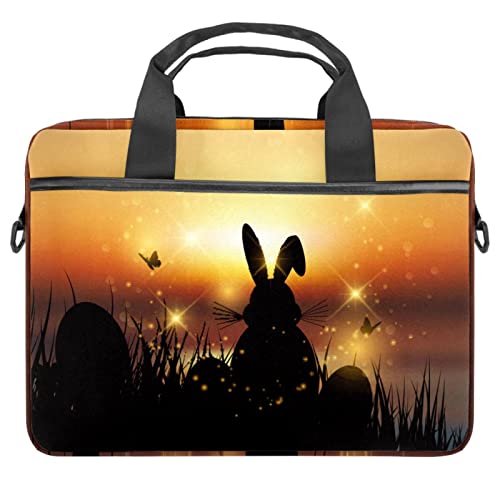 Mallette ordinateur 13.3-14.5 pouces antichoc motif lapin de Pâques