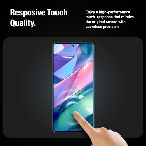 Image of Supershieldz NeoGuard HD+ Tempered Glass Screen Protector Guard for Poco X6 Neo, Redmi Note 13 and Redmi Note 13 Pro, 9H Hardness | Case-Friendly | Easy Installation Kit