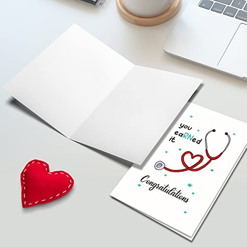 Ogeby Cute Nurse Graduation Card Gifts, Lovely Rn Graduation Greeting Card, You Earned It Congratulations Card Gift For New Nurse #TOP4