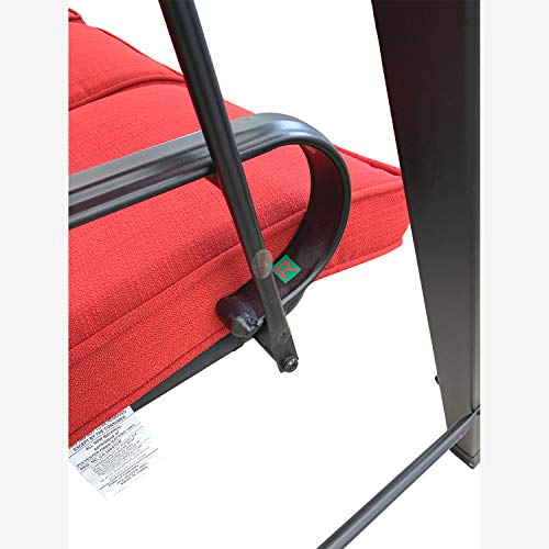 Garden Winds Replacement Canopy Top Cover for the Carson Creek Swing - Riplock 350 - Red - Will NOT FIT Any Other Swing by Garden Winds - Used condition - Image 8