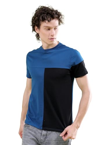 T-shirt pour homme bleu-vert taille S vêtement casual