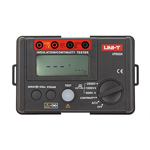 UT502A 2500V Insulation Resistance Tester Megohmmeter Voltmeter Continuity Tester w/LCD Backlight