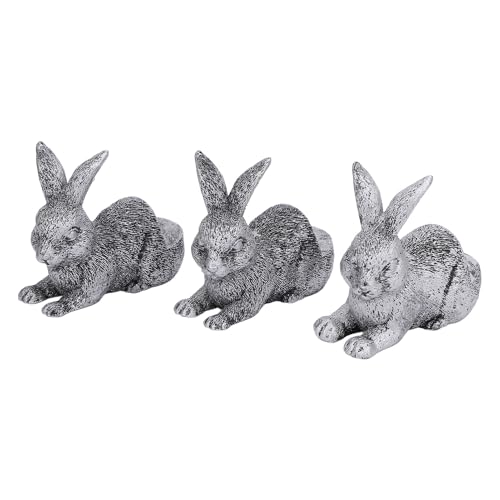 Nurnesy Animal Plant Pot Decorative Feet, Sturdy Resin Garden Planter Riser for Indoor and Outdoor Use, Improves Drainage and Airflow Circulation, Enhances Home Decor (Silver