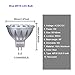 ALIDE MR16 GU5.3 Blue Led Bulbs 5W,20W 35W 50W Halogen Equiv,Low Voltage 12V MR16 Blue Color Bulb Spotlights for Outdoor Landscape Flood Yard Garden Tree Pool Step Lighting,Not Dimmable,38 Deg,6 Pack