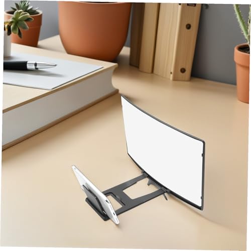 Amplificador de pantalla para móvil en casa o viajes con soporte plegable Lurrose de 12" 4