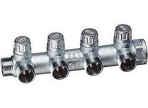 3906 1G18 Collecteur 4 voies M-F MULTIFAR 1"x18 CAOUTCHOUC avec boucliers FAR
