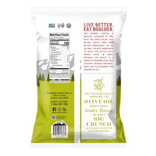 Image of Boulder Canyon Olive Oil Kettle Chips, Classic Sea Salt, 6.5 oz