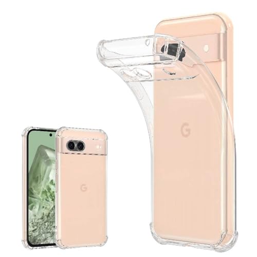 耐衝撃 Google Pixel 8A Pixel8A 用 ソフトケース カバー ケース 薄型 軽量 耐衝撃 衝撃吸収 シリコン TPUバンパー 透明 カバ−ワイヤレス充電用 無地 クリア マイクロドット加工 互換性あり
