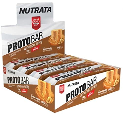 Nutrata Barra Proto Bar Peanut Butter Com Amendoim Nutracaps 8 Unidades De 70G