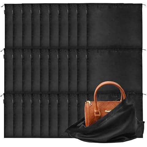 GONGKANGYUAN 30 Pack Dust Bags for Handbags Travel Storage Pouch, Silk Handbag Dust Cover Bags for Purses Pocketbooks Shoes Boots Cover