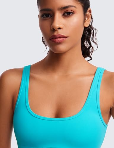Image of CRZ YOGA Butterluxe Mini Sports Bras | Light Support, Removable Pads, Yoga, Extremely Soft, U Back, Scoop Neck, for Women