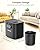 Growell 4L Electric Composter for Kitchen, Smart Odorless Compost Bin with 2 Carbon Filters, Large LED Display & Visible Window, Auto-Cleaning, Indoor Countertop Food Waste Composting Machine