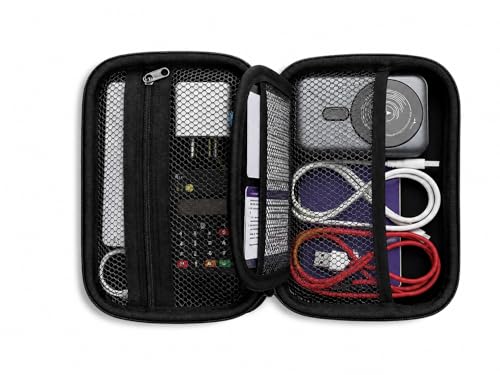 Image of IRONFIX TechMate Gadget Organizer Case | Travel Electronics Accessories Bag for Charger, Cables, Power Bank, Earphones & Hard Drive | Portable Waterproof Hard Pouch