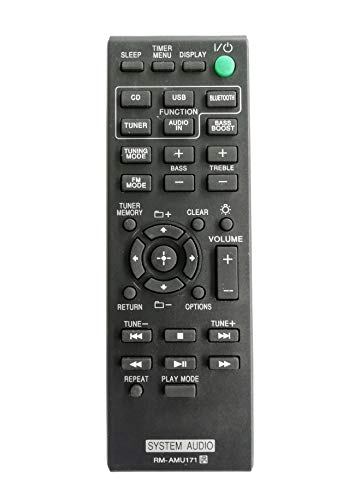 Image of LipiWorld RM-AMU171 AV System (CMT-BT60 CMT-BT60B CMT-BT80W CMT-BT80WB CMT-SBT100 CMT-SBT100B CMT-SBT300W CMT-SBT300WB HCD-SBT100 HCD-SBT300W HCD-SBT300WB) Remote Control Compatible for Sony