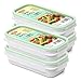 PracticFood Tatay Urban Food - Recambios 4 Tapers Herméticos OPAK Rectangulares con Junta de Silicona, Tamaño 4 x 0.75L