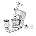 Lucia Argentea, Multifunction Stand Mixer, 650 W, 5.3 qt, 6 Speed, Silver