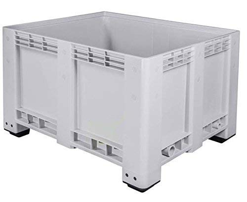 BP Bigbox Boîte à palettes 1200 x 1000 x 760 mm avec couvercle fermé à 4 pieds Volume 570 l