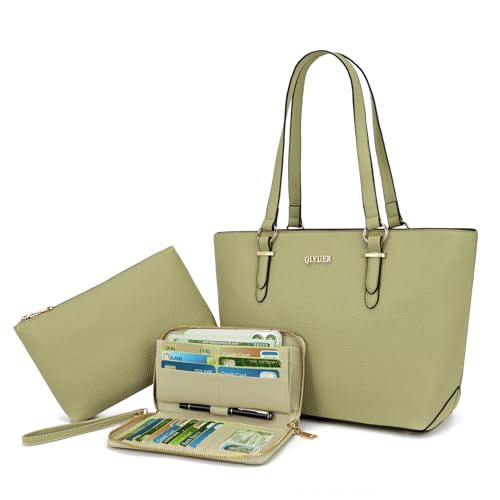 Image of Purses And Wallets Set For Women Work Tote Satchel Handbags Shoulder Bag Top Handle Totes Purse With Matching Wallet