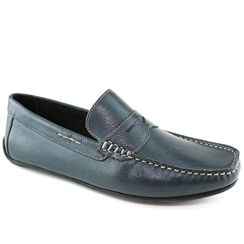 Image of Men's Leather Casual Slip On Penny Loafers