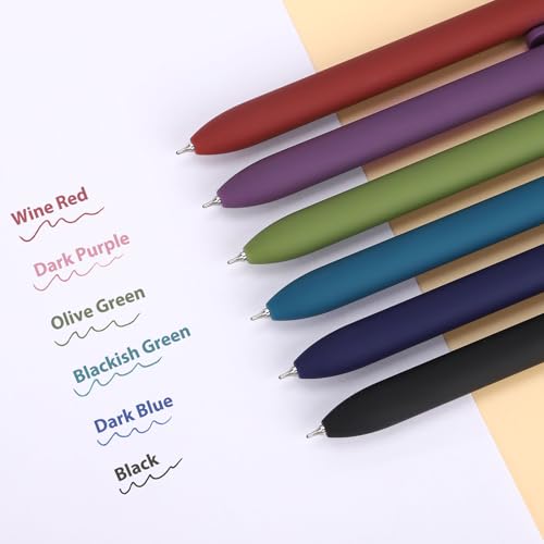 FIOVER 12PCS Bolígrafos de Gel Multicolor miniatura 6
