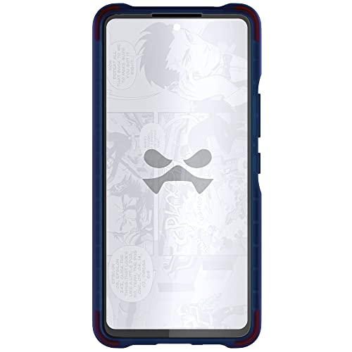 Image of Ghostek COVERT Clear Blue Samsung Galaxy A53 5G Phone Case Shockproof Protective Cover Heavy Duty Protection Shock Absorbent Grip Bumper Designed for 2022 Samsung A53 5G (6.5in) (Blue-Limited Edition)