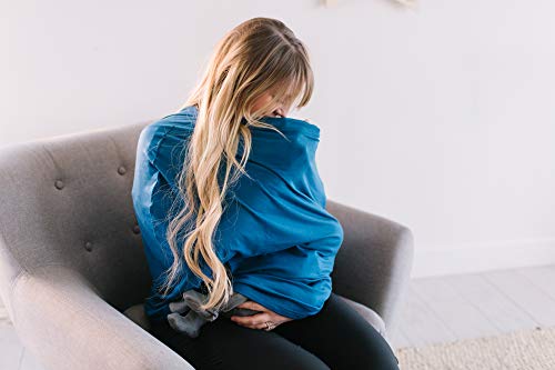 Image of Copper Pearl Nursing Cover for Breastfeeding - Multi-Use Baby Car Seat Cover, Stroller Cover & Breast Feeding Cover Up for Women, Stretchy Breathable High Quality Cover for Boy or Girl, River