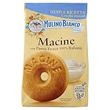 Mulino Bianco Biscotti Frollini Macine con Panna Fresca, Colazione Ricca di Gusto, Senza Olio di Palma, 350 g
