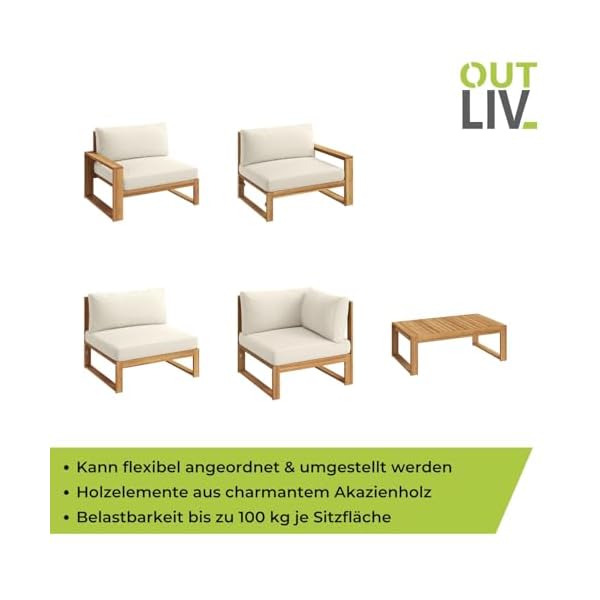 OUTLIV. Loungeecke Santa Cruz Akazie Natur