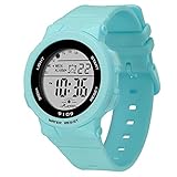 WISHFAN Sports Watch for Women, Women’s and Girls’ Watch Waterproof Digital Watch with 7 Colors Back
