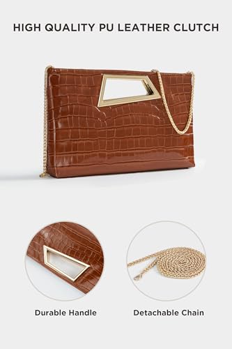 Image of Coucoland Clutch Purse for Women - Evening Bags PU Leather Glitter Fashion Purse Handbag for Wedding Party Daily | PU Leather