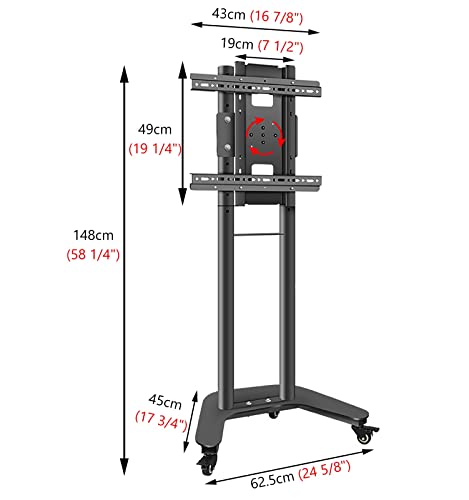 Soporte móvil para TV vertical para 32 a 60 pulgadas miniatura 7