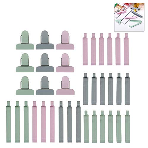 iwobi 36 Pcs Pince Sachet,Alimentaire d'étanchéité Clips Fermeture pour Emballage Cuisine