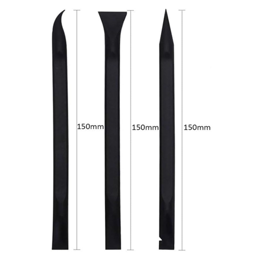 Fongmore 3 Pcs Carbon Fiber Plastic Scraper Spudger Pry Tool Kit Electronics Repair Opening Tools Kit Prying Open Tool for Laptop, Cell Phone, Tablet, Computer Smartphones