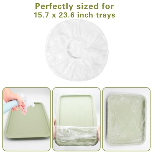 Image of 100 PCS Bird Cage Liners, Disposable Bird Cage Plastic Sleeves for 15.7 x 23.6 Inch Fecal Tray Cages Cushion Pad for Pet Habitats Animal Cages Cushion for Parrot Parakeet Conure Cockatiel
