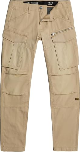 G-STAR Raw - Mens Rovic Zip 3D Regular Tapered Pants, Color Lion, Size: 33W x 34L4
