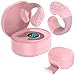 SSOBZELR Tiktok Scroll Ring with Bluetooth, Kindle App Remote Page Turner Clicker, with Mobile Phone Holder, Wireless Camera Shutter Selfie Button-Compatible with iPhone, Ipad, Android (Light Pink)