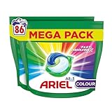 Ariel All-in-1 PODS®, Washing Liquid Laundry Detergent Capsules 86 Washes, Colour, Outstanding Stain Removal In 1 Wash, Brrrilliant In Cold & Short Ariel All-in-1 PODS®, Washing Liquid Laundry Detergent Capsules 86 Washes, Colour, Outstanding Stain Removal In 1 Wash, Brrrilliant In Cold & Short
