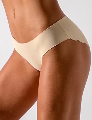 Kiench Teens Girls Seamless Underwear No Show Bikini Panties Tagless 6-Pack2