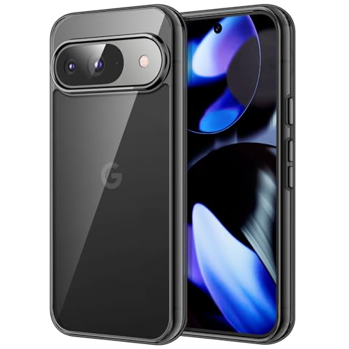 Image of JETech Cover Case for Google Pixel 9 /9 Pro 2024, Non-Yellowing Shockproof Bumper Protective Phone Cover, Anti-Scratch Hard PC Back (Black)