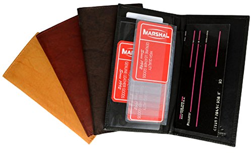 Genuine Leather Simple Check Book Holder Style - Mw156Cf (Tan) #TOP3