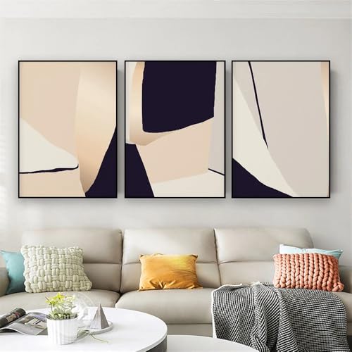 Affiche art abstrait pour donner du cachet et de la chaleur au salon