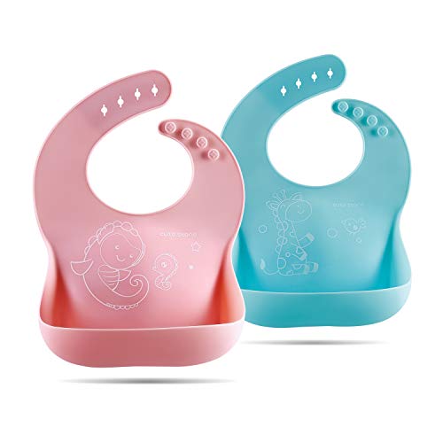 Mua Cute Stone 食事エプロン ベビー 離乳食エプロン 2枚セット