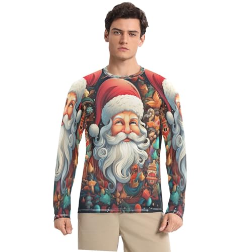 T-Shirt Homme Rash Guard Protection Solaire Totale UPF 50+ Manches Longues