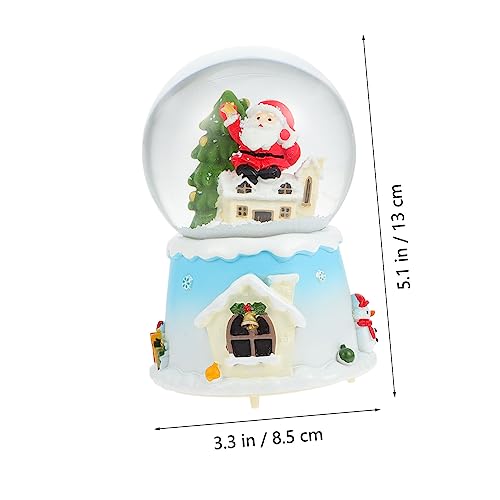 Bola de cristal luminosa con música de Papá Noel: el adorno navideño ideal para tu árbol 8