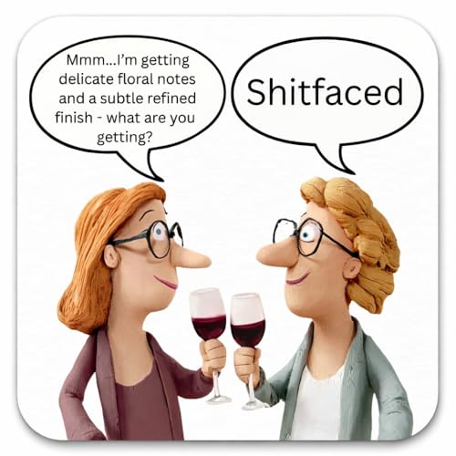 LimaLima Funny Birthday Gifts For Women Unusual Wine Toasting Coaster Perfect For Family & Best Friends Female