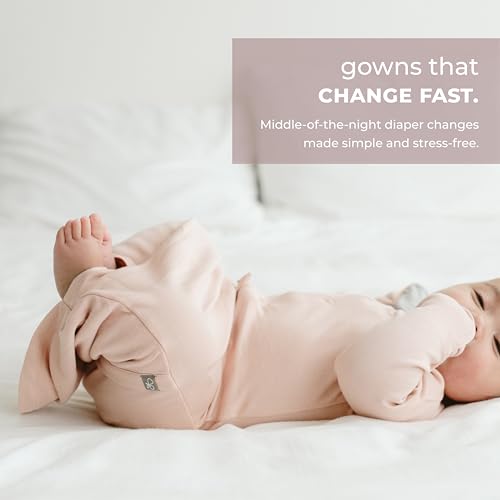 goumikids Viscose Made from Bamboo Organic Cotton Convertible Baby Gown2